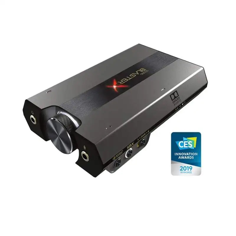 CRIATIVA-Placa de Som USB Externa com Amplificador de Auscultadores Xamp para PS5, PS4, Xbox One, Nintendo Switch, G6 7.1, HD Gaming DAC