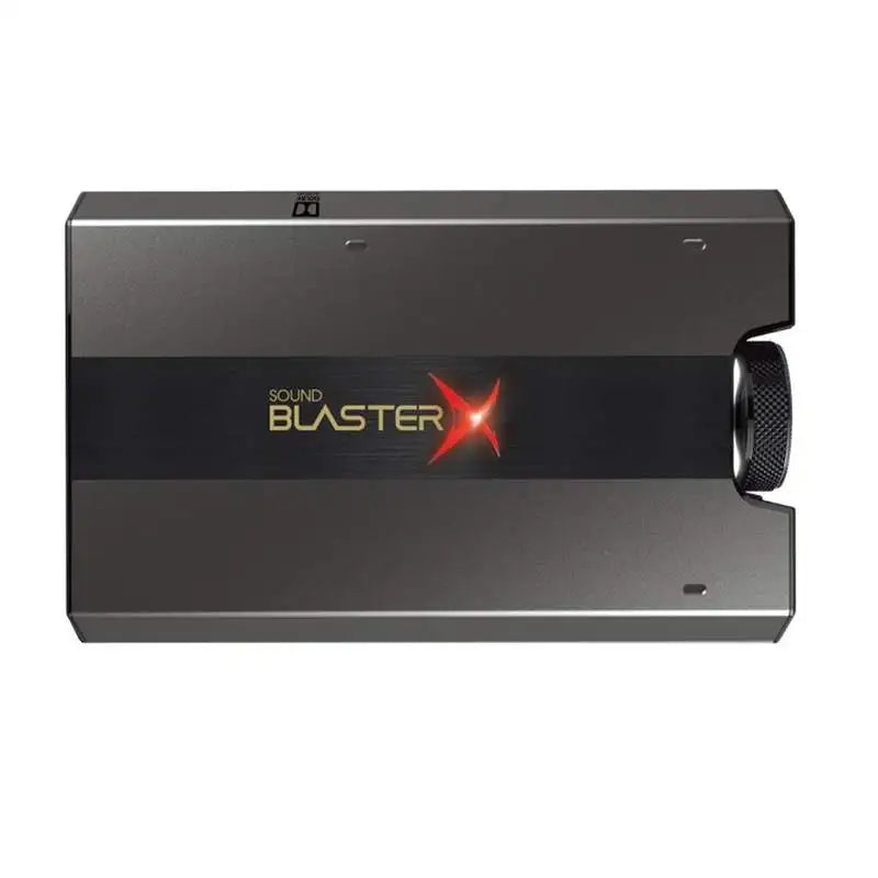 CRIATIVA-Placa de Som USB Externa com Amplificador de Auscultadores Xamp para PS5, PS4, Xbox One, Nintendo Switch, G6 7.1, HD Gaming DAC