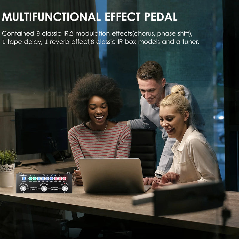 CUVAVE-Pedal De Efeito Combinado Guitarra Elétrica Do Bebê, Gravação Do Telefone, Função De Interface De Áudio, Reprodução De Música Sem Fio