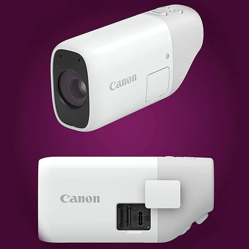 Canon-PowerShot Zoom Compact Monocular, câmara Canon original sem porta, branco e preto, novo