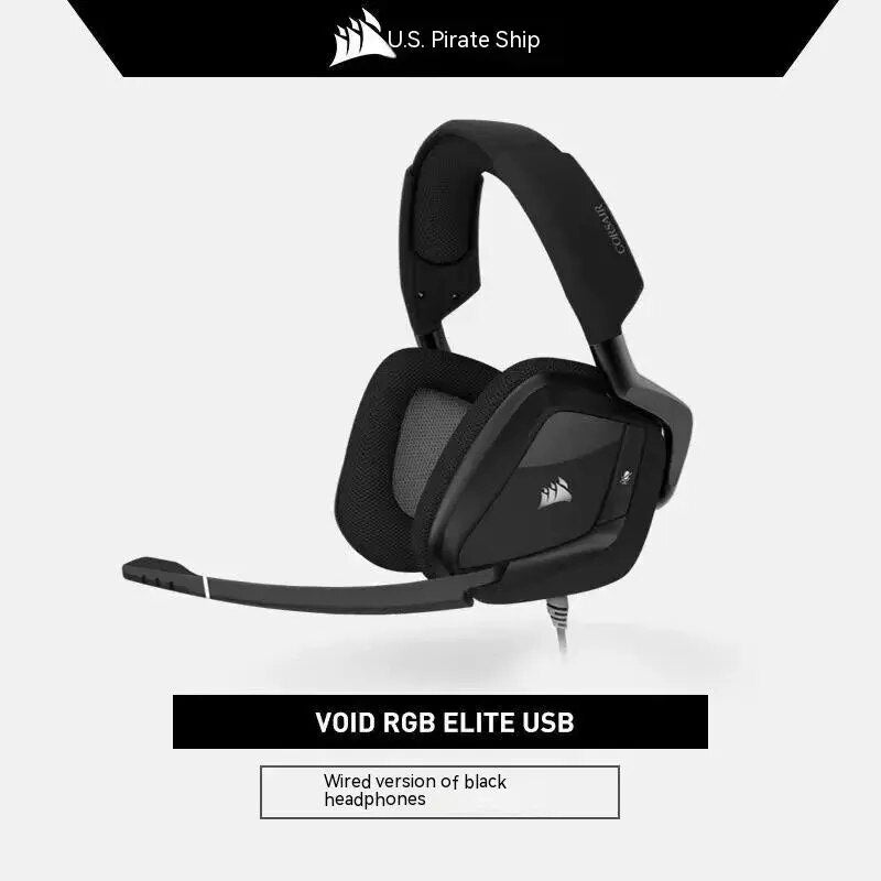 Corsair-Elite Pro Headset Bluetooth para PC, Auscultadores Bluetooth Sem Fio, Som Surround, Presentes Gamer, Bateria de 2,4 GHz Longa Duração, Vazio