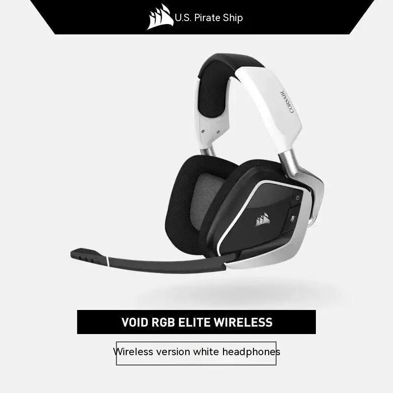 Corsair-Elite Pro Headset Bluetooth para PC, Auscultadores Bluetooth Sem Fio, Som Surround, Presentes Gamer, Bateria de 2,4 GHz Longa Duração, Vazio