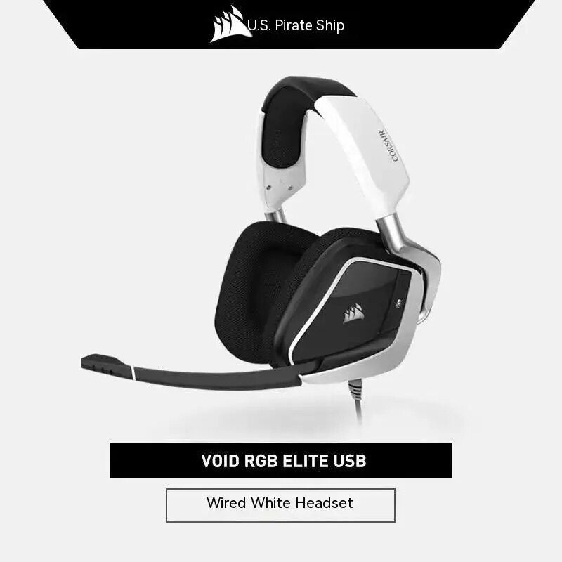 Corsair-Elite Pro Headset Bluetooth para PC, Auscultadores Bluetooth Sem Fio, Som Surround, Presentes Gamer, Bateria de 2,4 GHz Longa Duração, Vazio