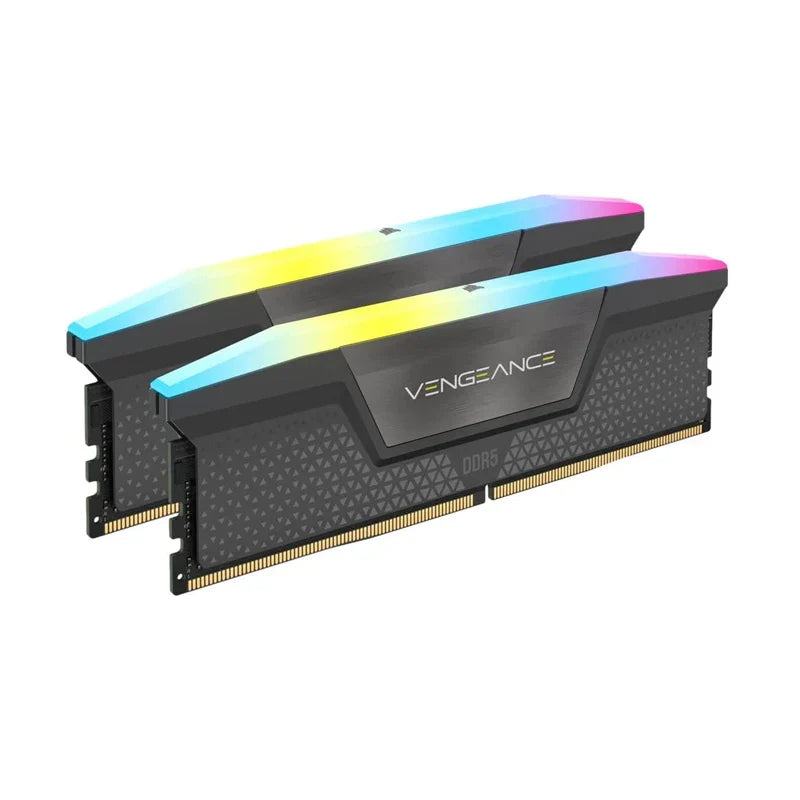 Corsair-Vengeance Memória de desktop otimizada RGB, DDR5 32GB 2x16GB, 5200MHz, 5600MHz, 6000MHz, 6200MHz, AMD otimizada