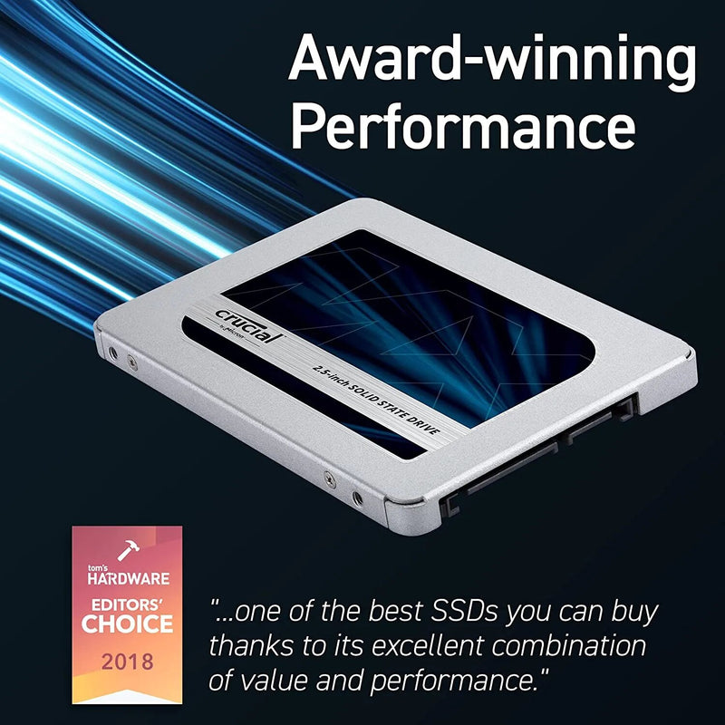 Crucial mx500 250gb 500gb 1000gb 2000gb 4000gb 3d nand sata3 2.5-Polegada ssd interno unidade de estado sólido 5 anos de garantia