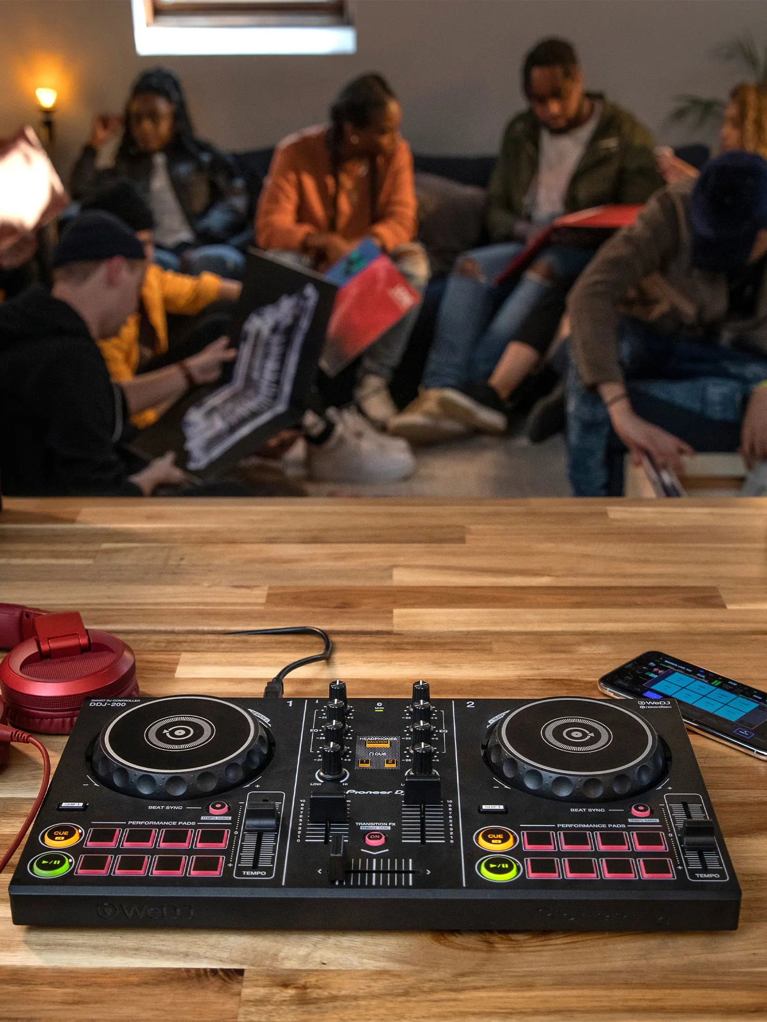 DJ Pioneer Disc Player, Live Bar tocando discos, Jazz Pessoas Porta Recomendado, DDJ200