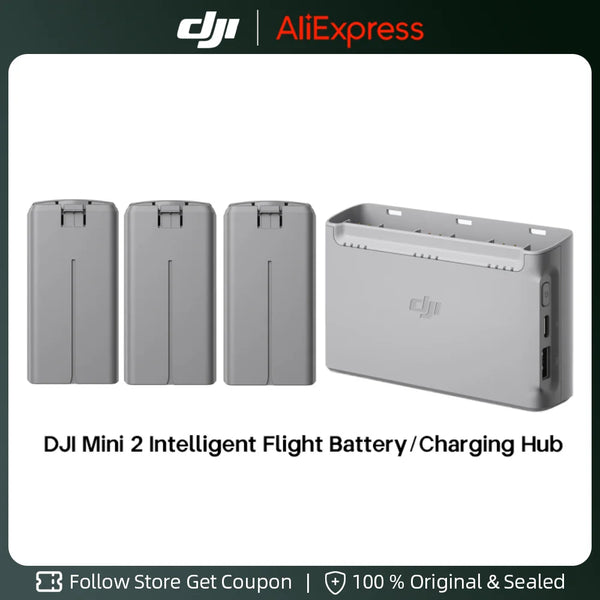 DJI Mini 2 Bateria de Voo Inteligente, 2250 mAh, Hub de Carregamento Bidirecional para DJI Mini 2, SE, Eficaz Até 31 Minutos de Tempo de Voo