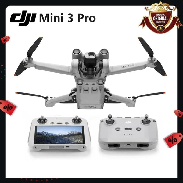 DJI Mini 3 Pro Camera Drone, True Vertical Shooting, Brand New, Original, 249g, 4K, 60fps Vídeo