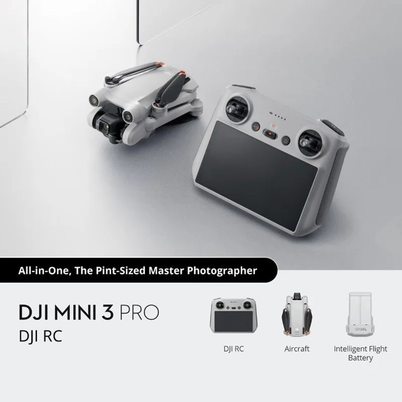 DJI Mini 3 Pro Camera Drone, True Vertical Shooting, Brand New, Original, 249g, 4K, 60fps Vídeo