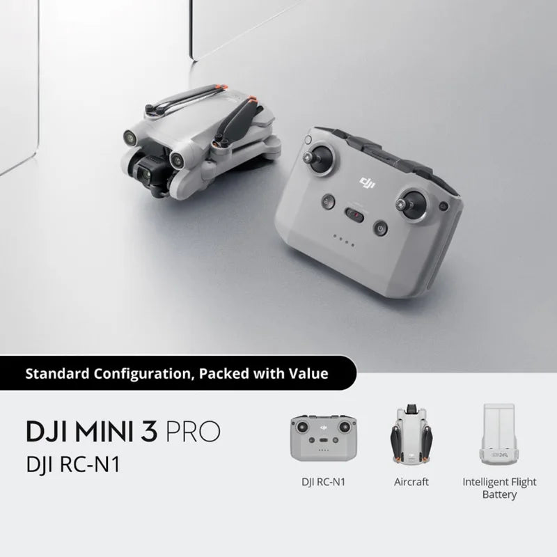 DJI Mini 3 Pro Camera Drone, True Vertical Shooting, Brand New, Original, 249g, 4K, 60fps Vídeo
