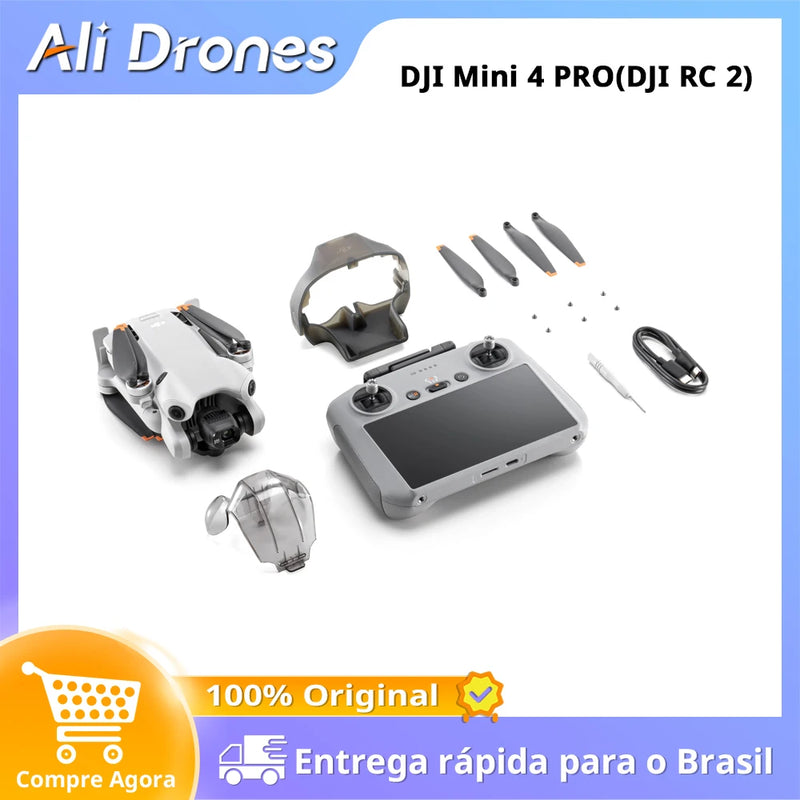 DJI Mini 4 Pro Camera Drone, Original, Brand New, Em Stock