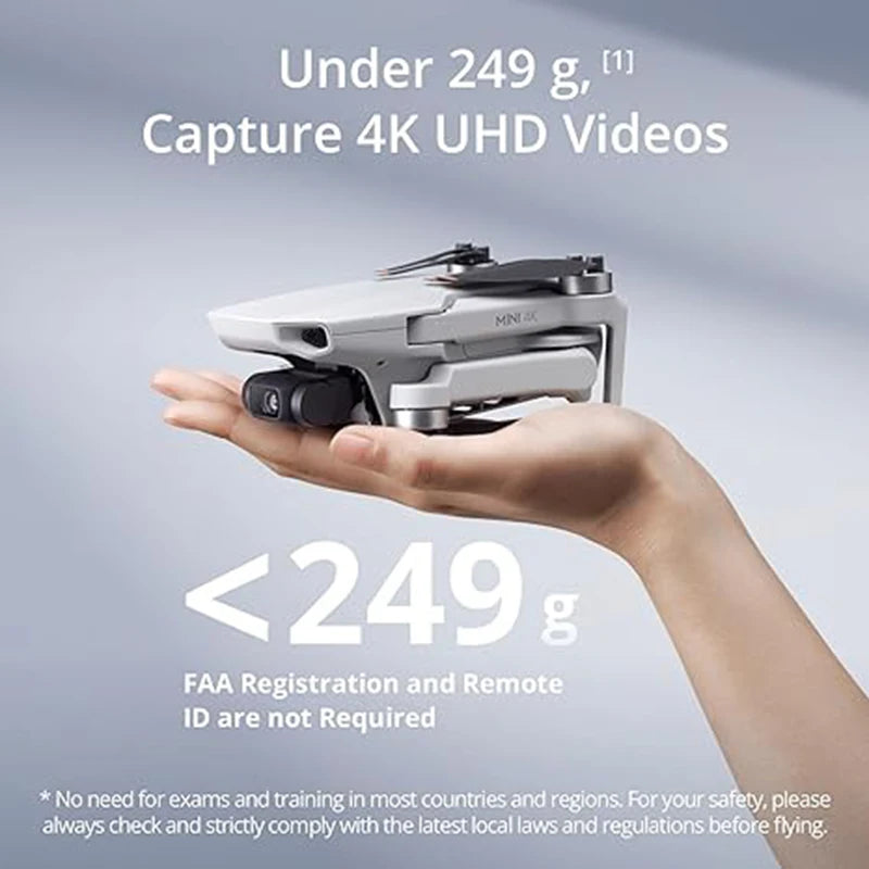 DJI-Mini 4K Drone com câmera 4K 30fps, distância de transmissão de 10km, novo, original, em estoque