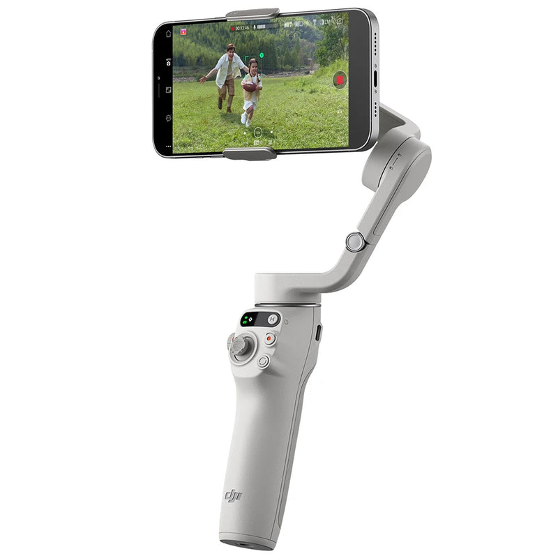 DJI-Osmo 6 Platinum Cinza Tripé Móvel, Smartphone Gimbal, Estabilizador Original de 3 Eixos, Estabilização Sem Perdas, Liberação Rápida Magnética