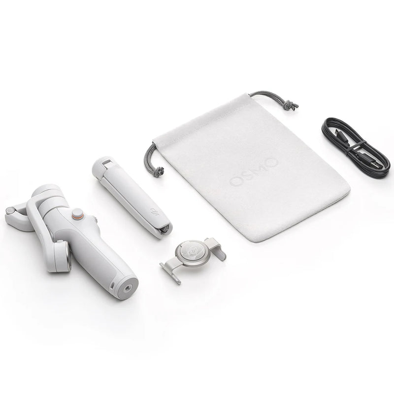 DJI-Osmo 6 Platinum Cinza Tripé Móvel, Smartphone Gimbal, Estabilizador Original de 3 Eixos, Estabilização Sem Perdas, Liberação Rápida Magnética