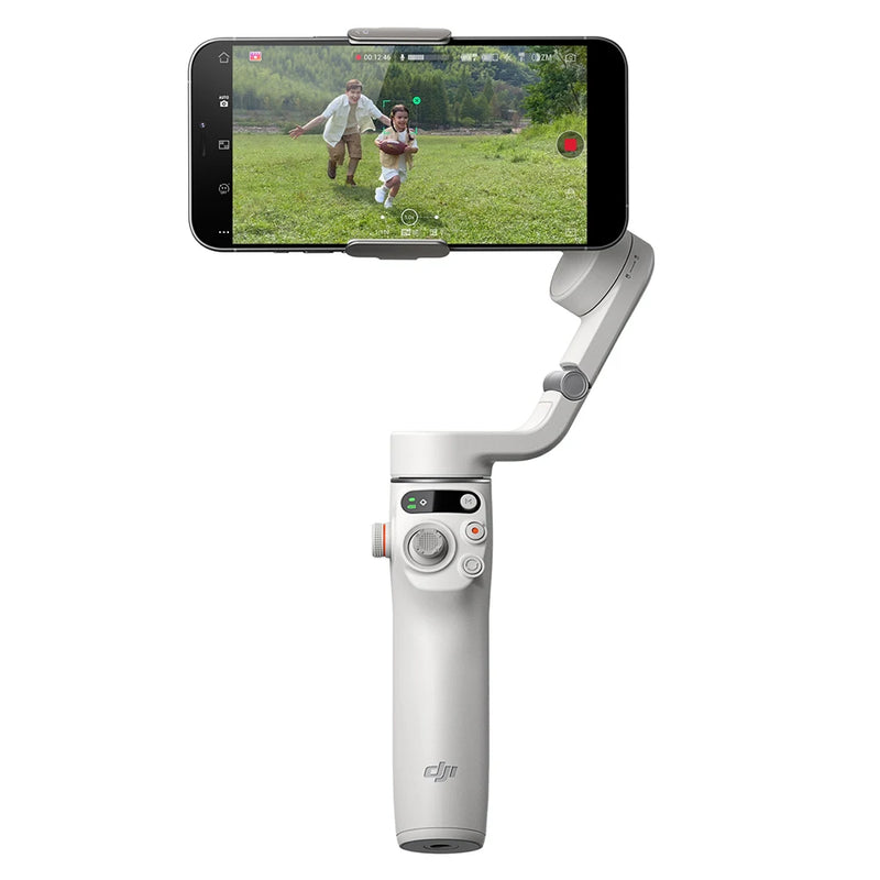 DJI-Osmo 6 Platinum Cinza Tripé Móvel, Smartphone Gimbal, Estabilizador Original de 3 Eixos, Estabilização Sem Perdas, Liberação Rápida Magnética