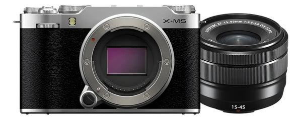 Câmera Fujifilm X-m5 Mirrorless Prata + Lente 15-45mm Cor Prateado