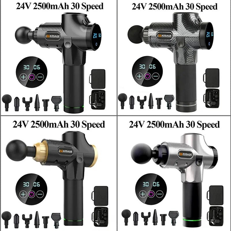 Deep Tissue Muscle Therapy Massage Gun, Massageador Corporal, Costas, Pescoço Relaxar, Exercício, Relaxamento, Shaping, Alívio da Dor, Sem Escova, Melhor
