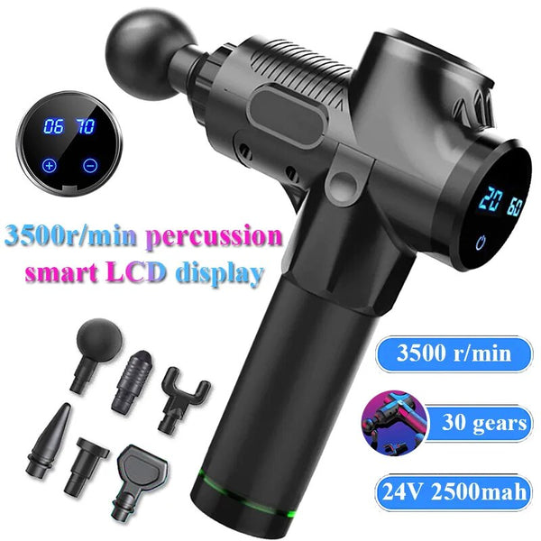 Deep Tissue Muscle Therapy Massage Gun, Massageador Corporal, Costas, Pescoço Relaxar, Exercício, Relaxamento, Shaping, Alívio da Dor, Sem Escova, Melhor