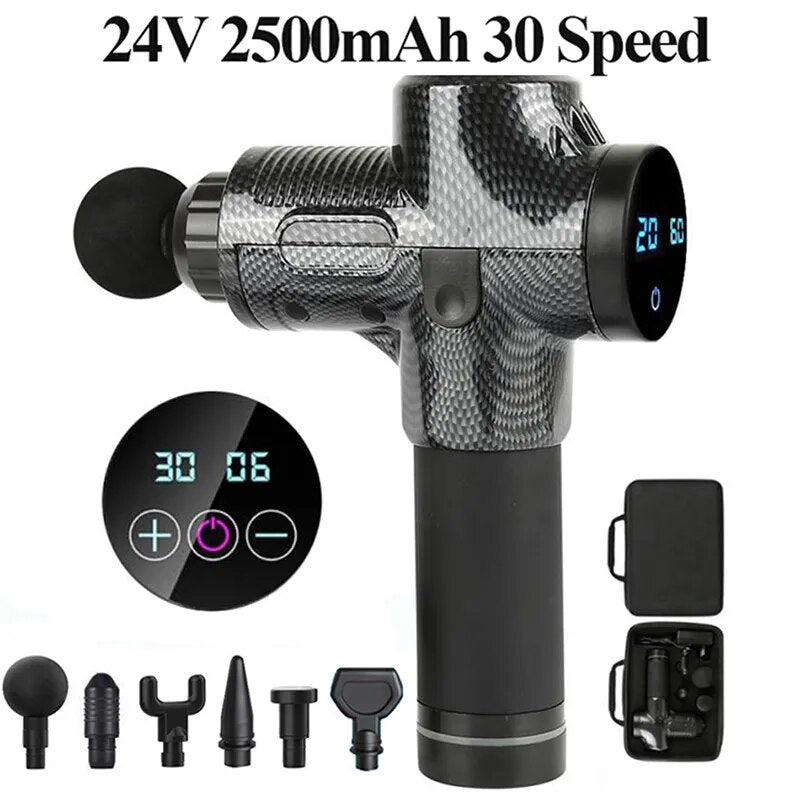 Deep Tissue Muscle Therapy Massage Gun, Massageador Corporal, Costas, Pescoço Relaxar, Exercício, Relaxamento, Shaping, Alívio da Dor, Sem Escova, Melhor
