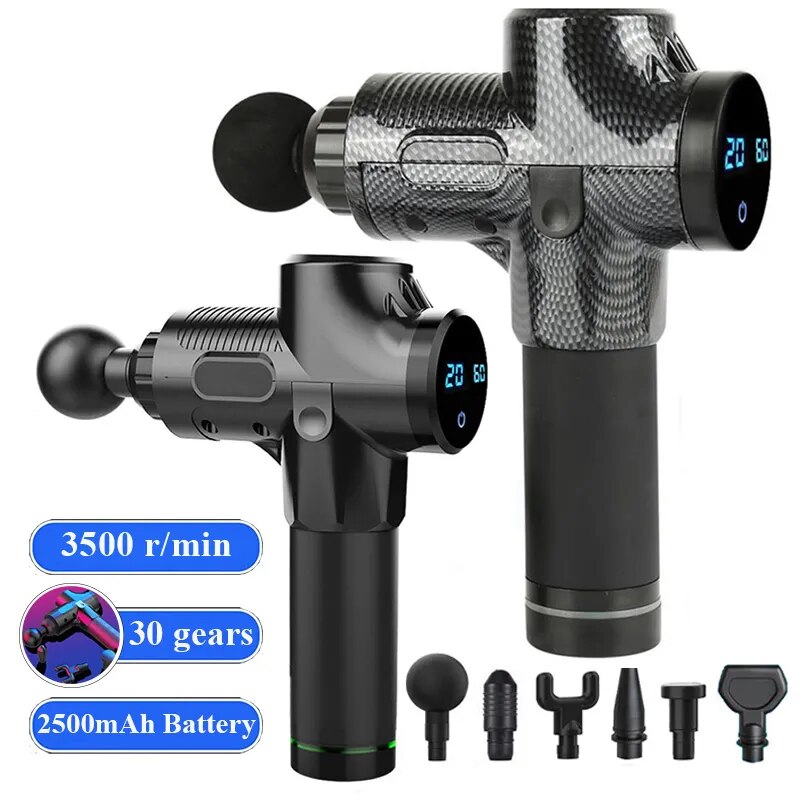 Deep Tissue Muscle Therapy Massage Gun, Massageador Corporal, Costas, Pescoço Relaxar, Exercício, Relaxamento, Shaping, Alívio da Dor, Sem Escova, Melhor