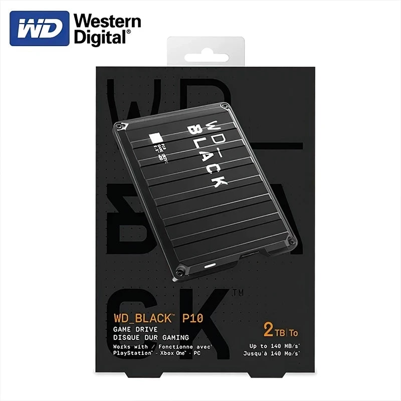 Disco rígido móvel externo hdd 2.5 "compatível com ps4, ps5, xbox um, pc, mac unidade de jogo p10 ocidental do preto de digitas wd 5tb 4t 2t