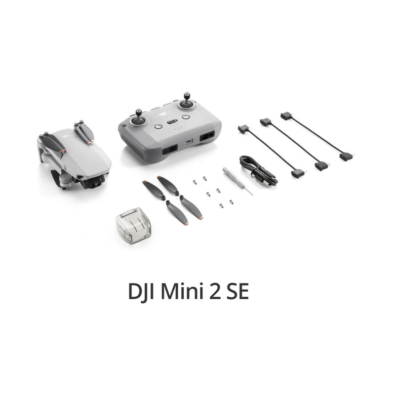 Dji Mini 2 SE Fly Mais Drone Combo, 2.7k, 30fps, Transmissão de vídeo 10km, Tempo máximo de voo 31 min, 38 km, Resistência ao vento