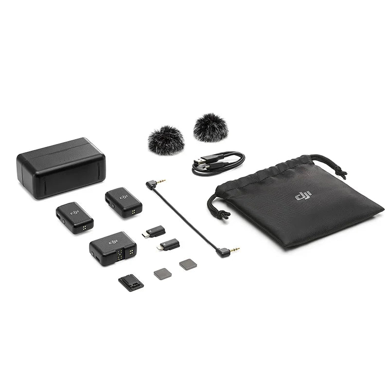 Dji mic 250m faixa de transmissão vida útil da bateria de 15 horas para dji ação 2 dji om 5 oosmo mobile 6 em estoque