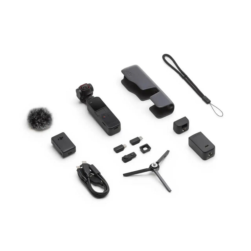 Dji-pocket 2/combo activetrack 3.0, 4k/60fps, estabilização de 3 eixos, 64MP, foto, automático, original, em estoque