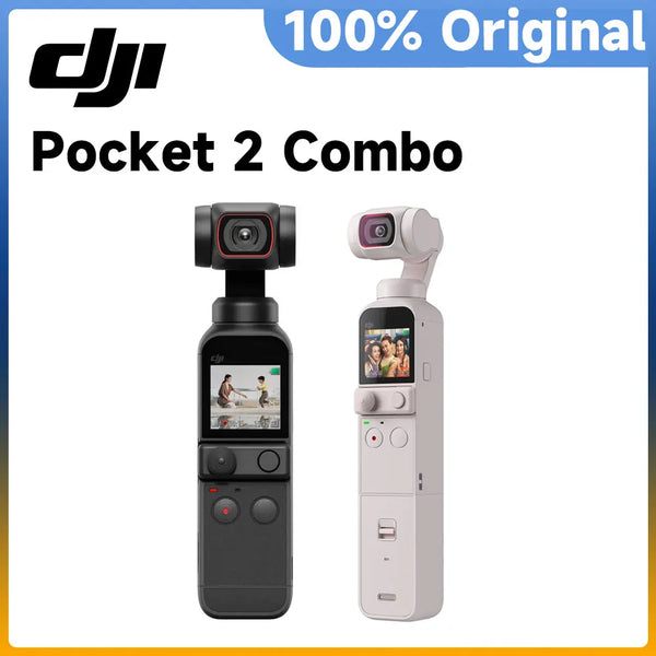 Dji-pocket 2/combo activetrack 3.0, 4k/60fps, estabilização de 3 eixos, 64MP, foto, automático, original, em estoque