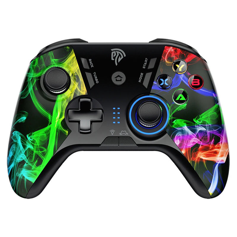EasySMX-9110 Gamepad sem fio, controlador de PC com botões personalizados, joystick para Windows Steam e Android Smart TV, 2.4G