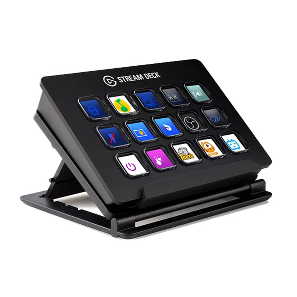 Elgato Stream Deck com LED Key, Vídeo, Áudio, Jogo, Streaming USB, Twitter, Captura, OBS, Twitch, Tipeee, XSplit, 15, Personalizado