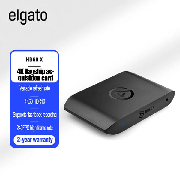 Elgato-placa de captura externa hd60 x, com latência ultra baixa, 1080p60, hdr10 ou 4k30, ps5, ps4/pro