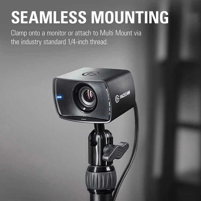 Elgato-webcam full hd para transmissão ao vivo, videochamadas, sensor sony, correção de luz avançada, 1080p60