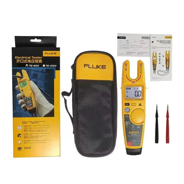 FLUKE-T6-600 Electrical Clamp Tester com Soft Case, Continuidade atual Brand New!!!