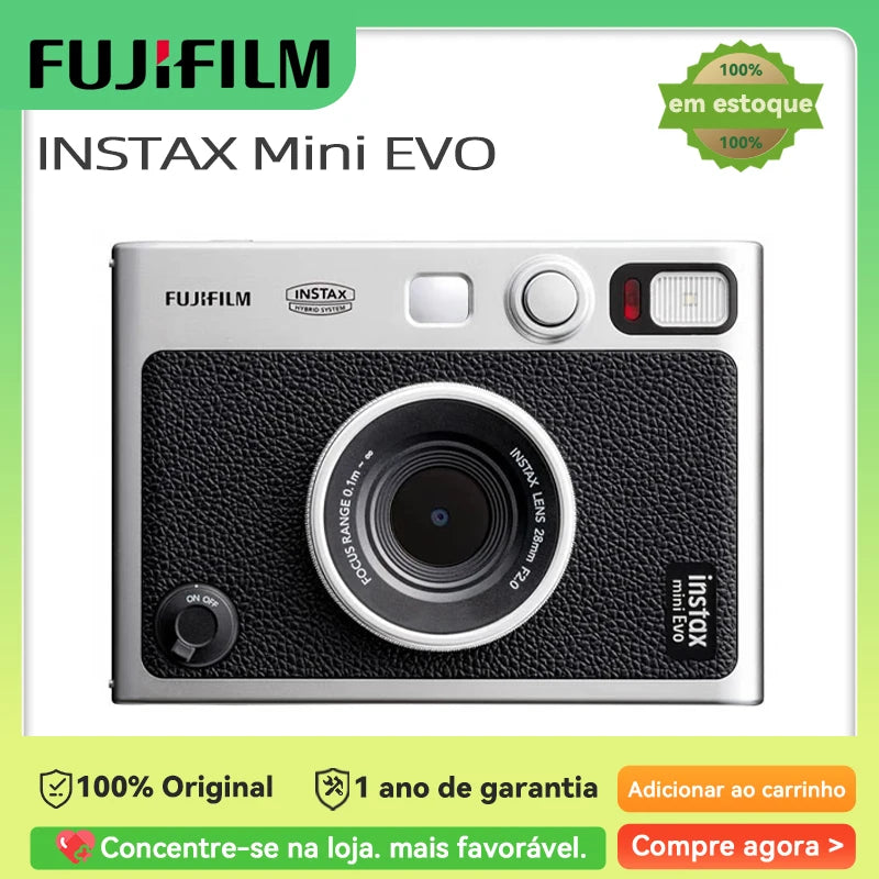 FUJIFILM-Câmara Instantânea, Mini EVO, Moda Infantil, Estilo Retro, Dating Essentials, Mini 11, Kit de Filme, 20 Filmes