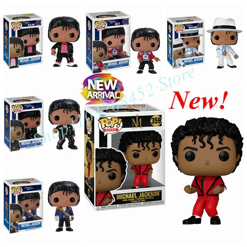 FUNKO-Pop Stars vencê-lo Figura de Ação PVC, Brinquedos modelo para o presente, Michael Jackson, #22, #23, #24, #25, #26, #359, Novo