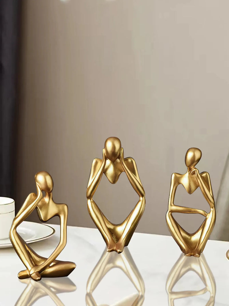 Figura abstrata nórdica decoração home, artesanato em forma de mini, luz nórdica, ornamentos de estilo luxuoso, decoração desktop, 1pc