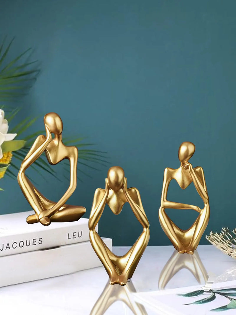 Figura abstrata nórdica decoração home, artesanato em forma de mini, luz nórdica, ornamentos de estilo luxuoso, decoração desktop, 1pc