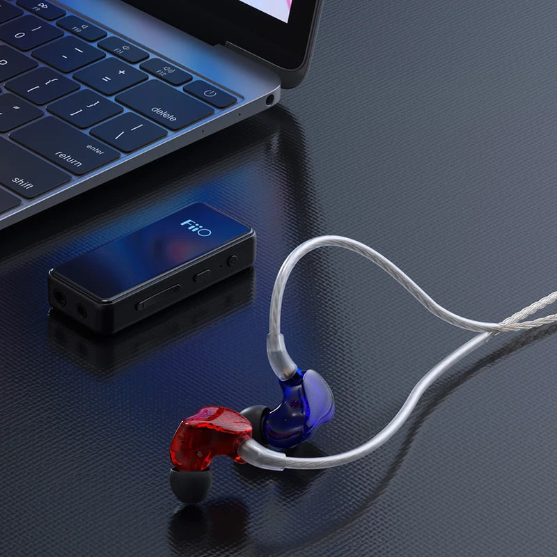 FiiO-BTR3K Amp de Auscultadores HiFi Bluetooth 5.0 Equilibrado, USB DAC, AK4377A x 2, Suporte aptX, HD, LDAC, 2.5, 3.5mm Porta