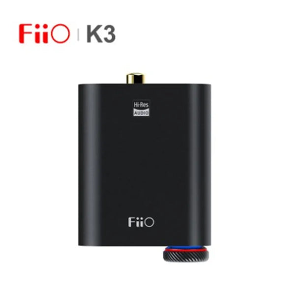 FiiO-K3 Mini Amplificador de Auscultadores Portátil, AMP Desktop, USB-C, DAC, AKM, AK4452, Suporte Coaxial, Óptico, Outs Digitais, PCM384K, DSD256