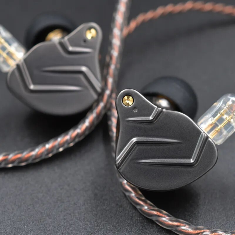 Fones de ouvido híbridos Kz-zsn pro 1ba 1dd, baixo de metal hi-fi, fone de ouvido, esportes, música, fone de ouvido, cabo substituível, zs10 pro zsx zstx