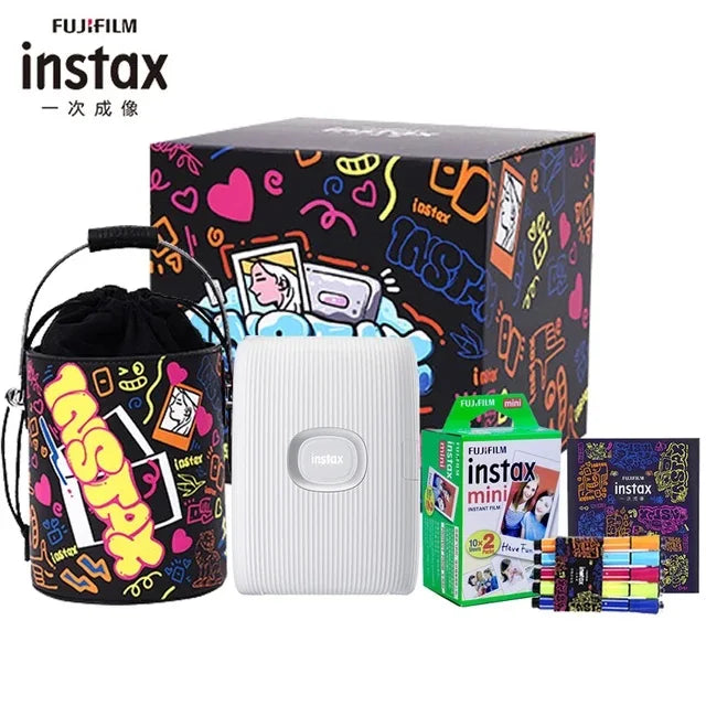 Fujifilm-Impressora Instax Mini Link 2 Câmera Fotográfica, Aplicativo Smart Phone, Máquina de filme, Novo