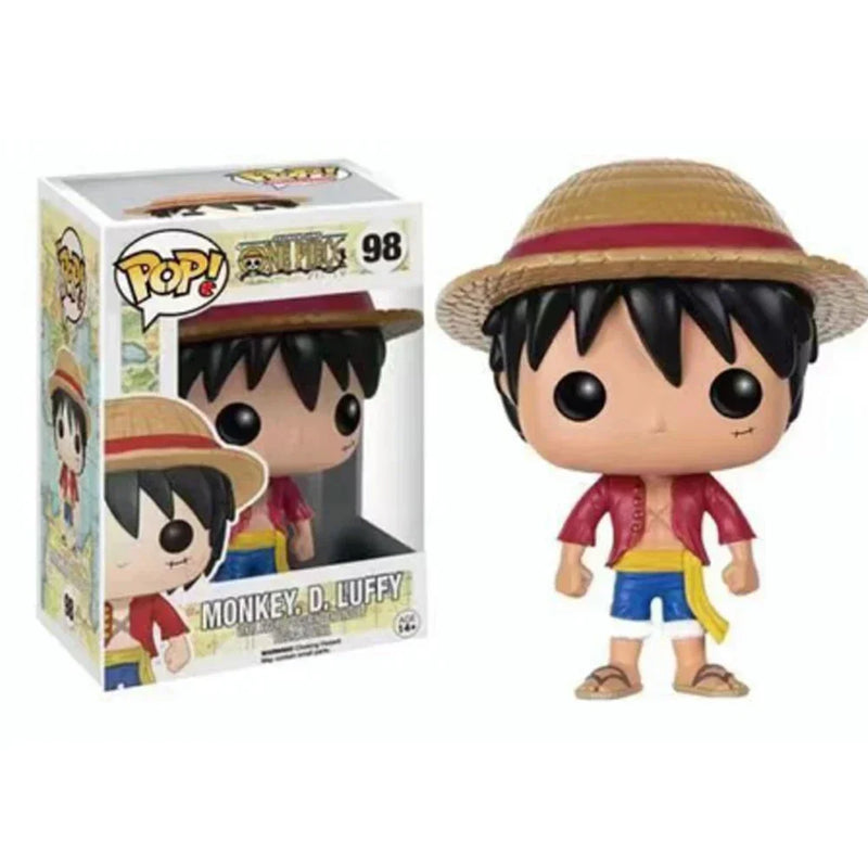 Funko-One Piece Action Figure Coleção Modelo Brinquedos, Luffy, Helicóptero, AISI, Luffytaro, Presente de Natal