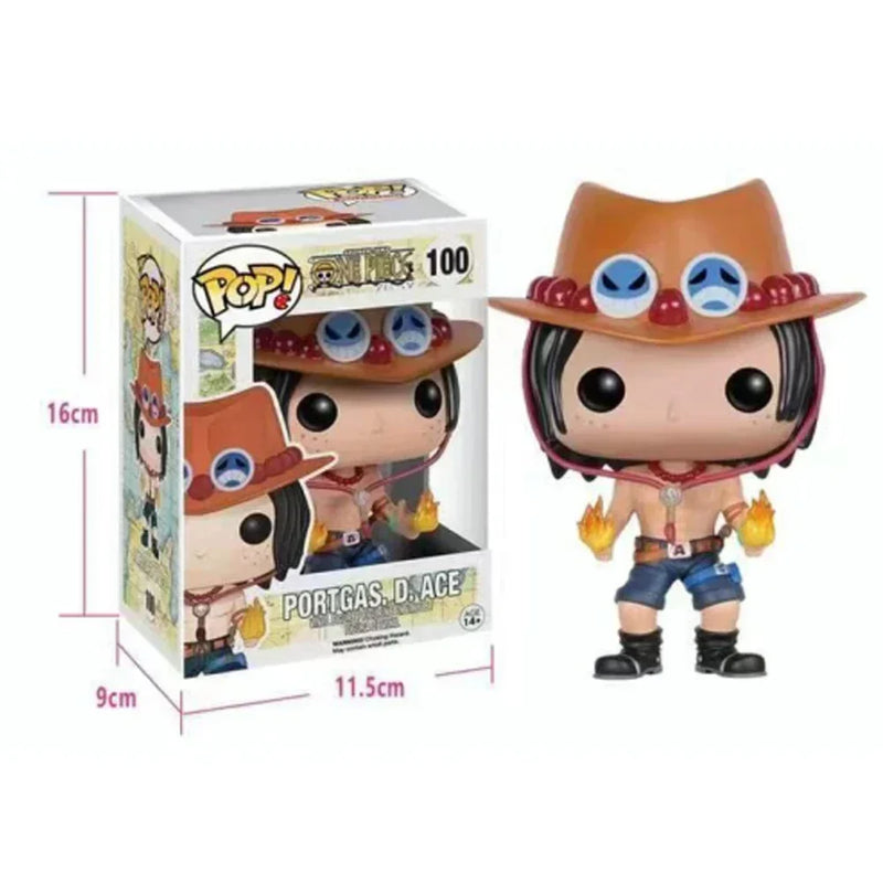 Funko-One Piece Action Figure Coleção Modelo Brinquedos, Luffy, Helicóptero, AISI, Luffytaro, Presente de Natal
