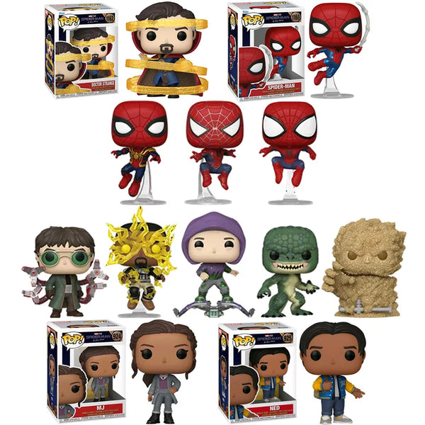 Funko Pop-Figura de Ação Marvel's Spider-Man, Doutor Estranho, Brinquedos de Vinil, Bonecas Colecionáveis, Presentes, #1157, #1158, #1159, #1160