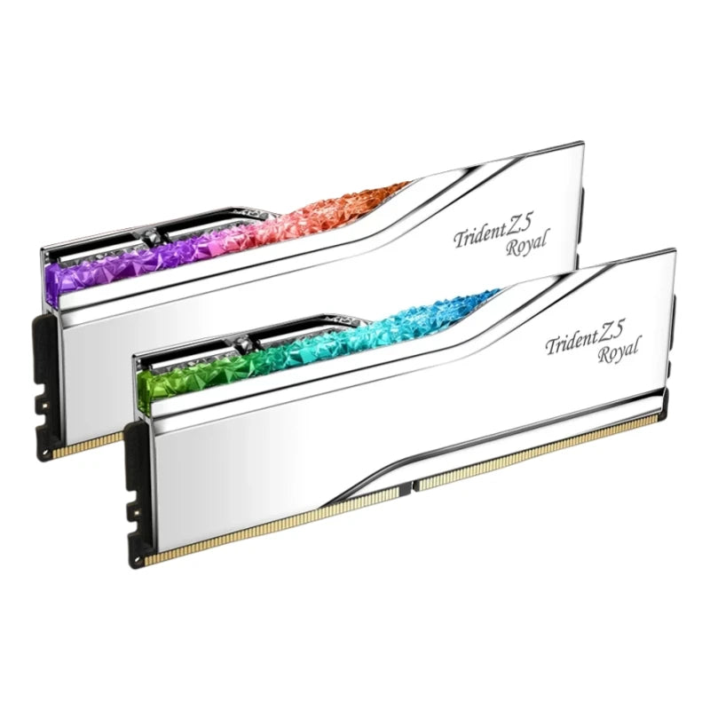 G.Skill Trident Z5 Royal DDR5 Series 2x16GB / 2x24GB 6400MHz 7200MHz 8000MHz 8400MHz 288 pinos 1.4V Memória de desktop de canal duplo