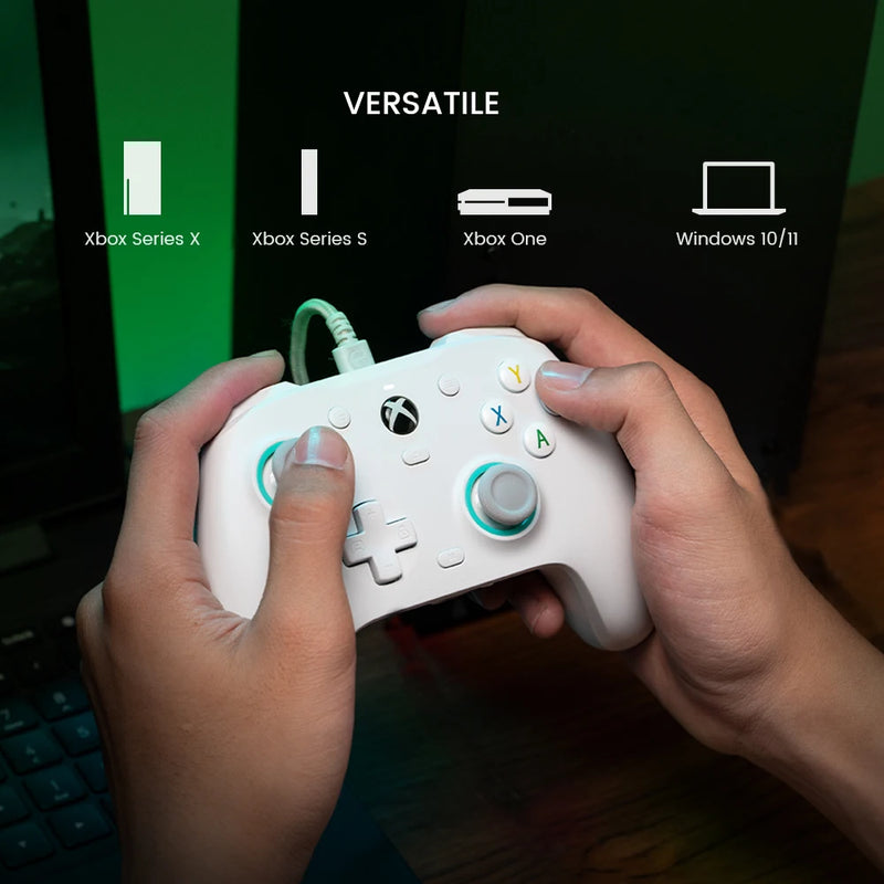 Gamesir-controlador com fio g7 se, gamepad para xbox série x, série s, xbox um, com efeito hall, joystick e gatilho