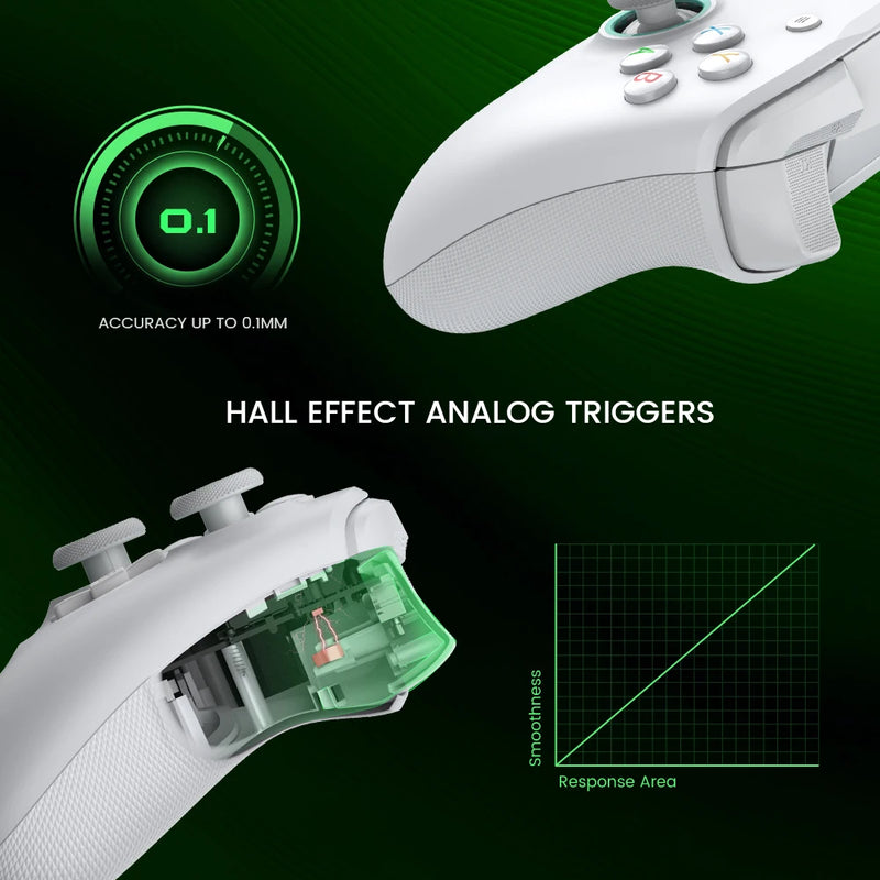 Gamesir-controlador com fio g7 se, gamepad para xbox série x, série s, xbox um, com efeito hall, joystick e gatilho