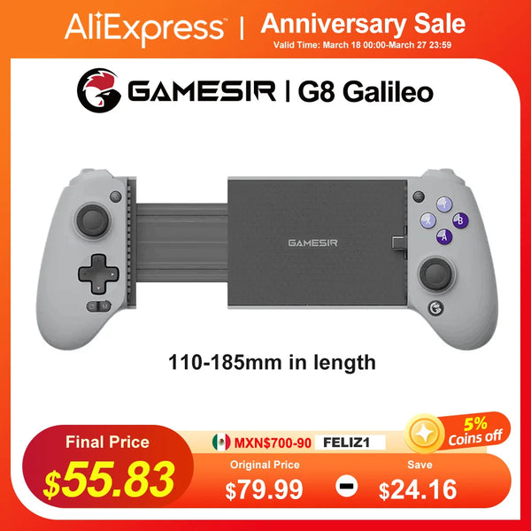 Gamesir g8 galáxia gamepad, android, pc, telefone móvel, controlador de jogo, tipo c para iphone 15, console, grau, preciso e durável