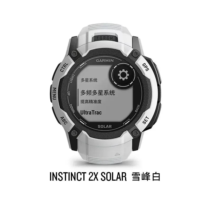 Garmin Instinct 2X Solar Smartwatch, GPS robusto, lanterna LED embutida, carregamento solar, novo